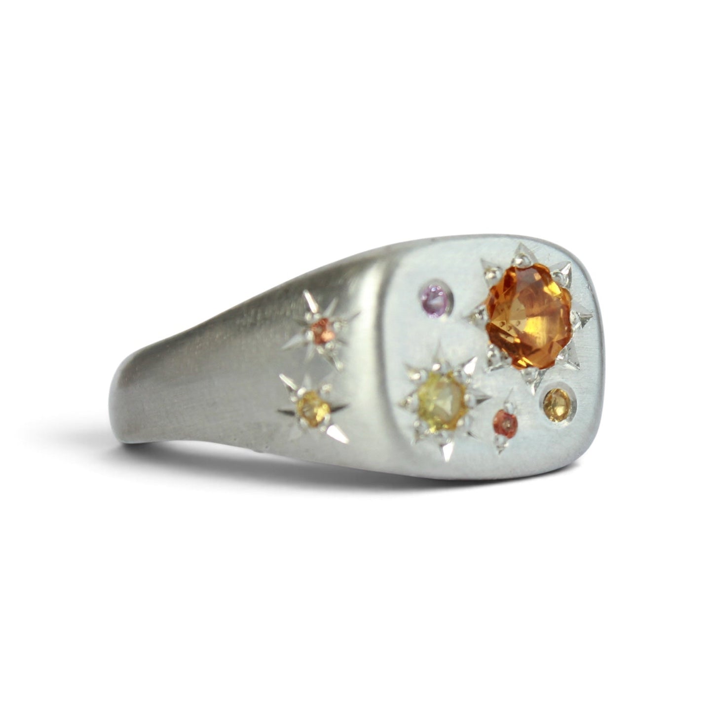 Citrine Sapphire Ra Signet