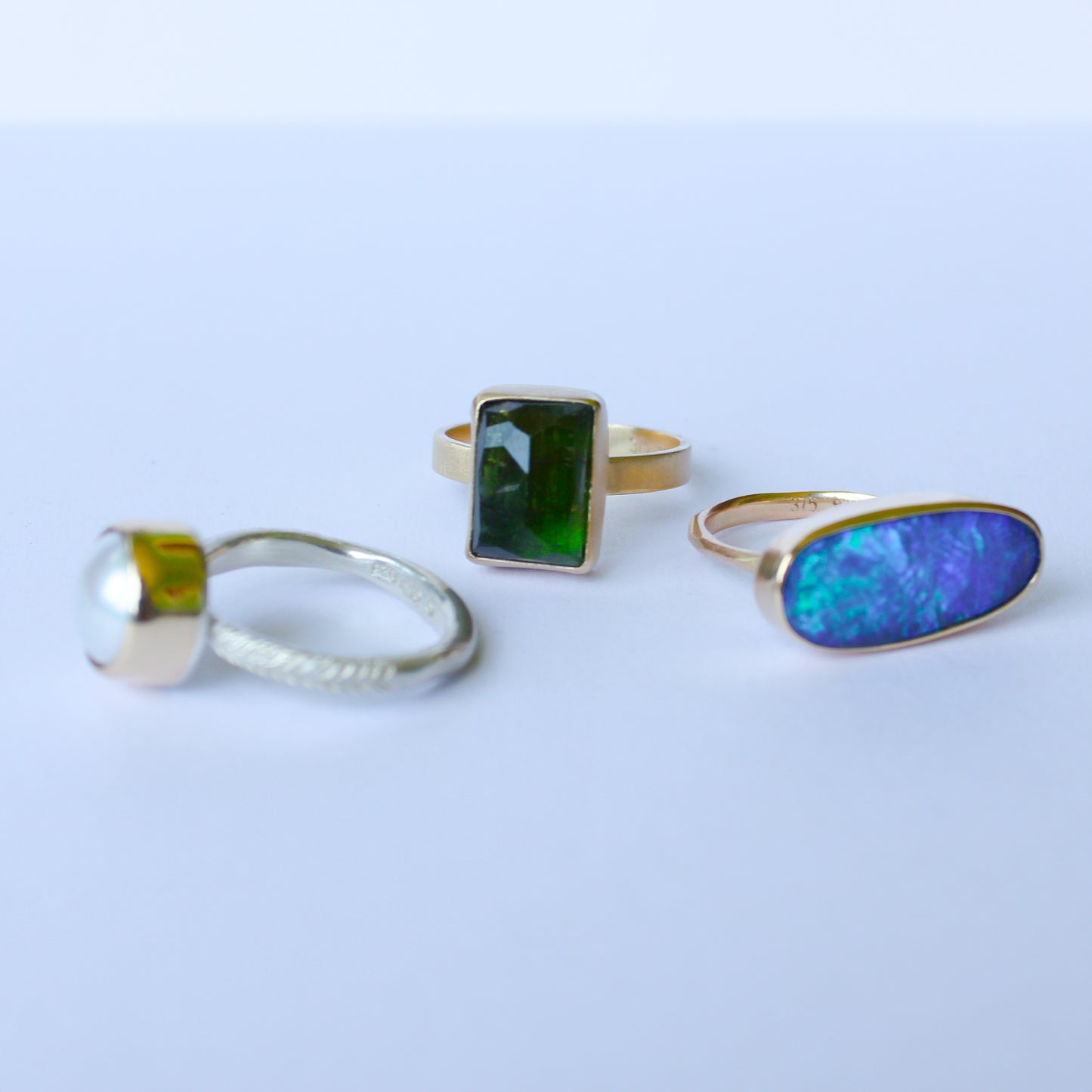 Australian Boulder Opal Ring