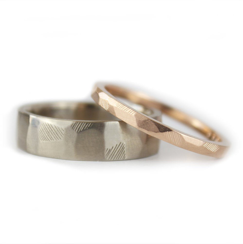 Fine faceted Rose Gold Ring