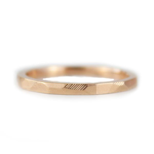Fine faceted Rose Gold Ring
