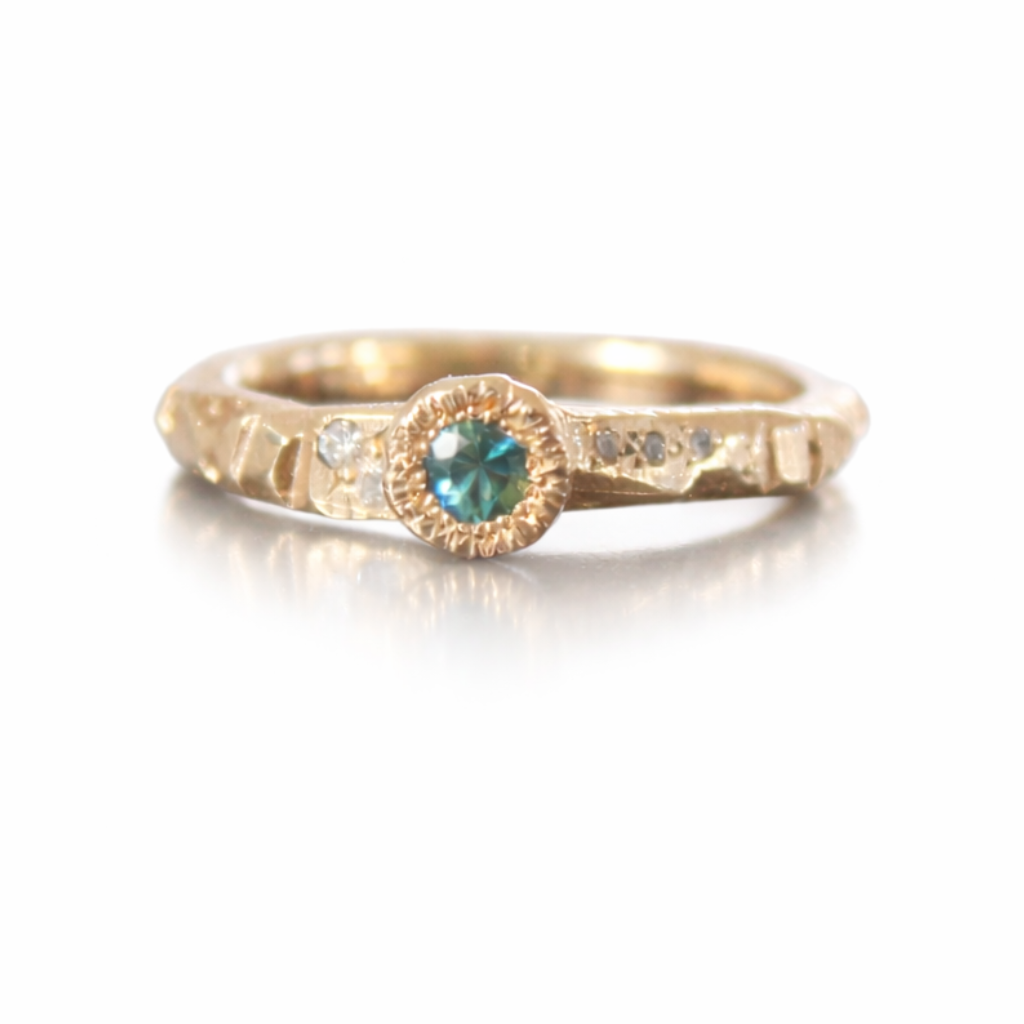 Parti Sapphire strata ring