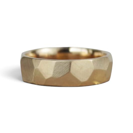 Faceted Mens Ring