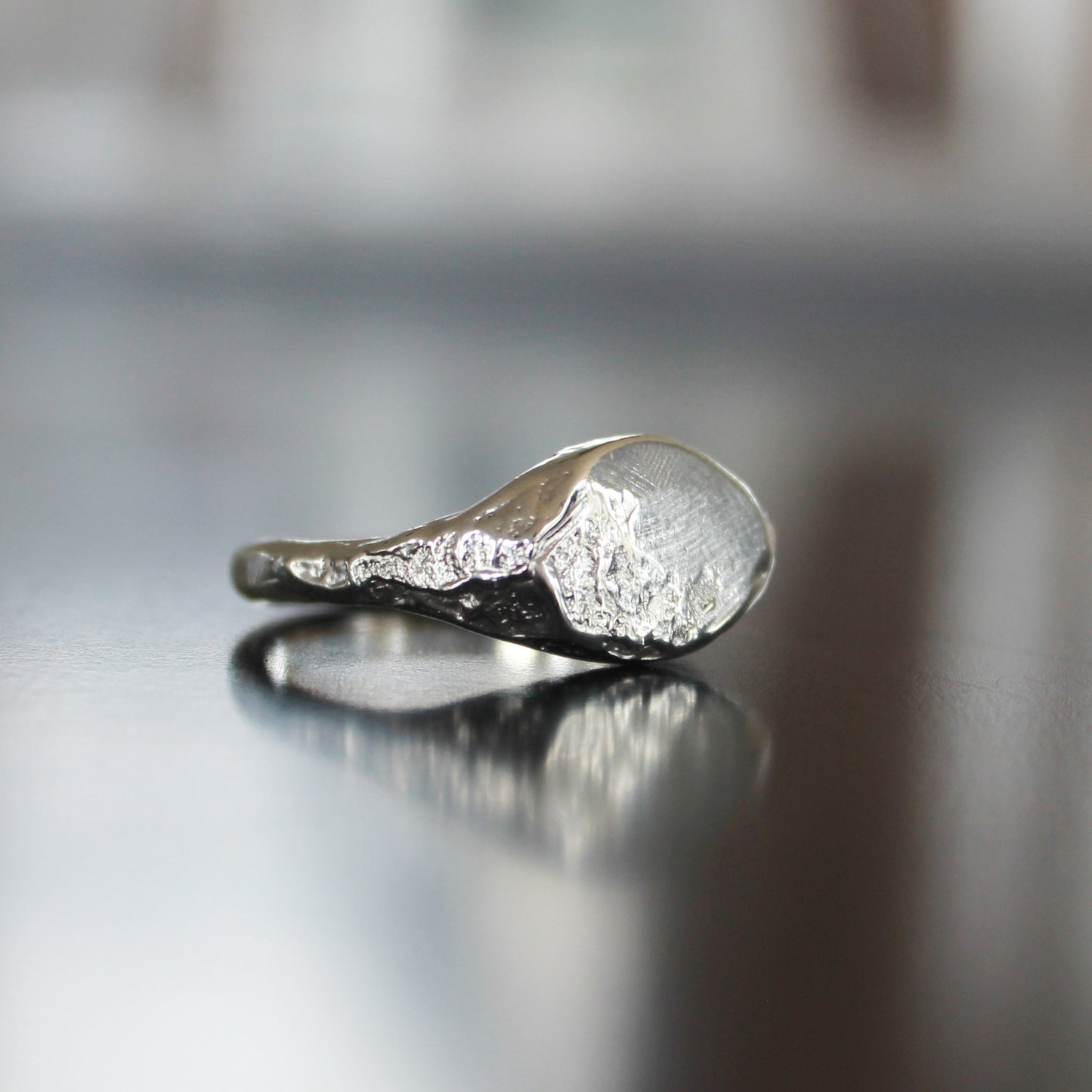 Oval Kawarau Signet Sterling silver -Handcrafted in Aotearoa, New Zealand