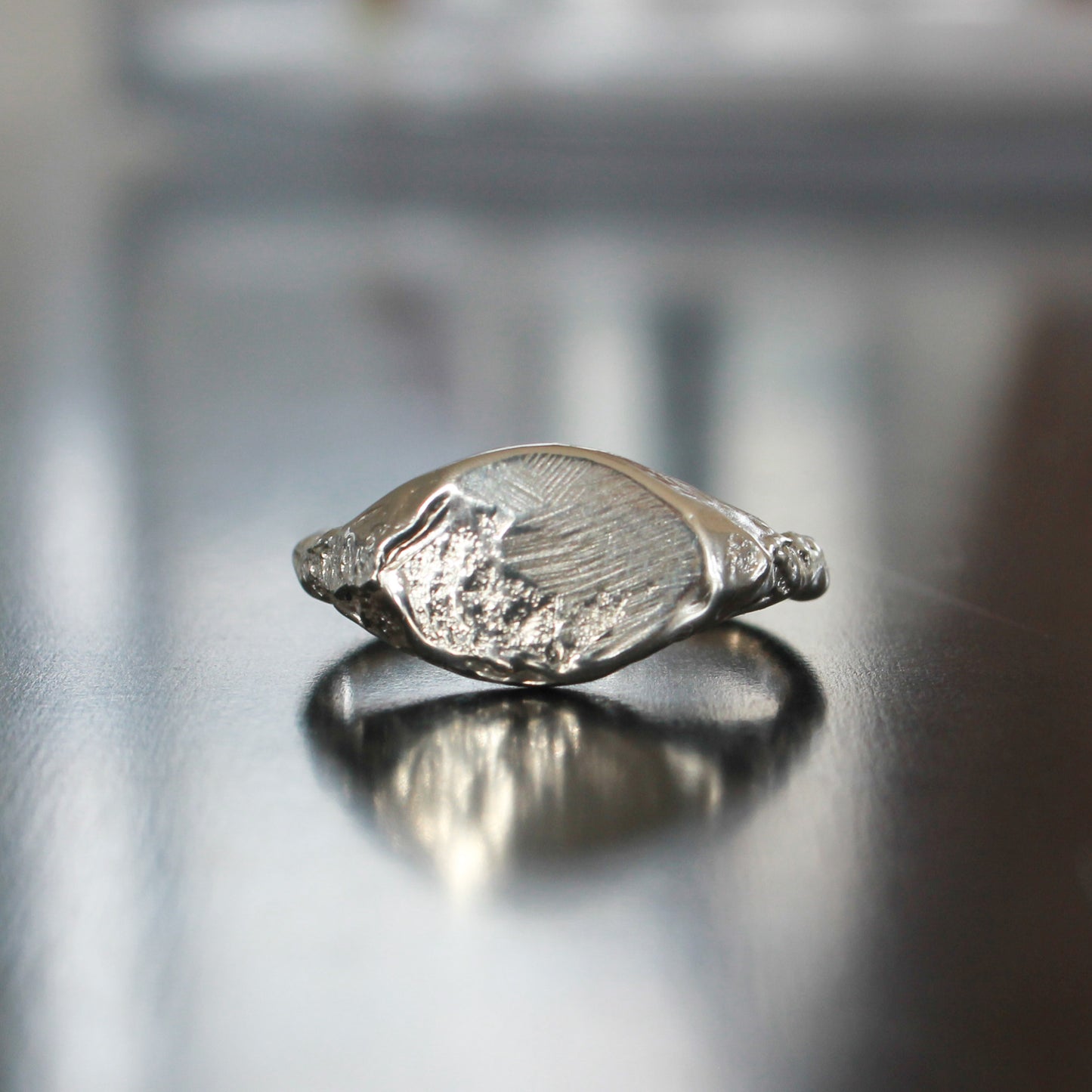 Oval Kawarau Signet Sterling silver -Handcrafted in Aotearoa, New Zealand