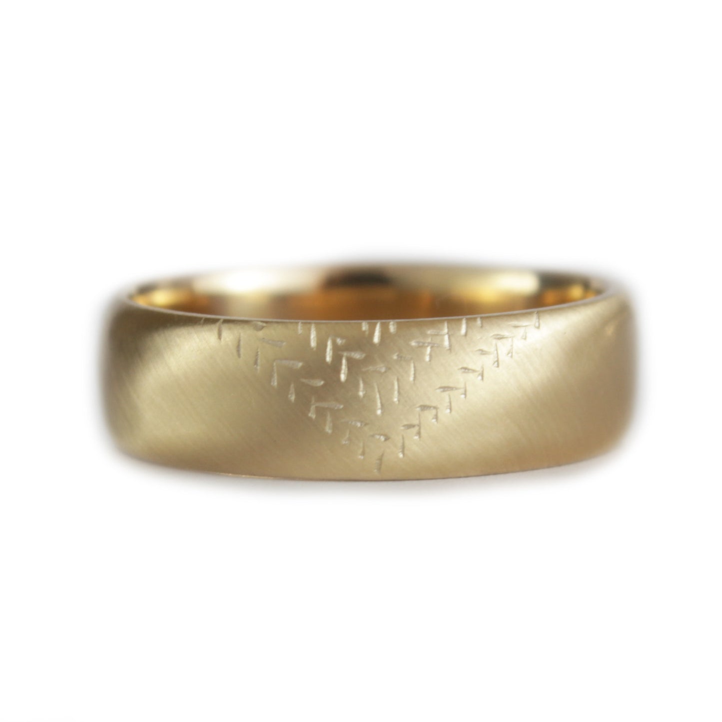 Unisex Gold wedding ring Woven design